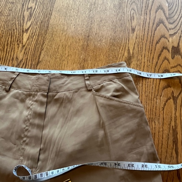 NWT Max Studio Peachskin Tan Khaki Cargo Pants Dress Casual Size 8 - Picture 8 of 11